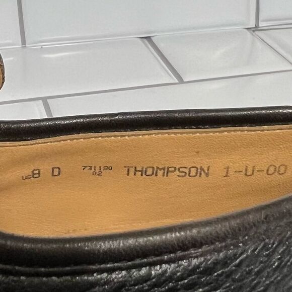 Bally Loafers Men’s Dress Shoes Black Leather Slip On’s Size 8 - Picture 5 of 15